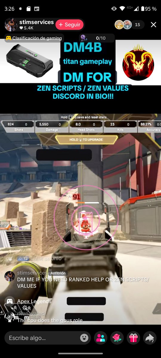 Mr_Emir_'s tweet photo. @Respawn https://t.co/D4xmLfK6JW Could these people be banned for streaming with cheats and selling respawns? https://t.co/eAyGWL6MRb
