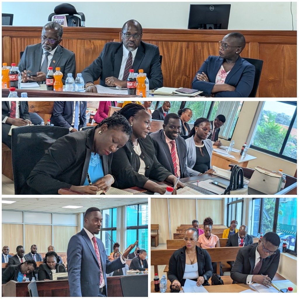 JudiciaryUG's tweet photo. The Anti-Corruption Division of the High Court yesterday held its quarterly Bar-Bench meeting, bringing together Judges, prosecutors, investigators, defence lawyers and other justice sector stakeholders to review challenges affecting the disposal of corruption and economic crime cases and identify practical solutions to improve efficiency.

The meeting, held at the Division’s premises, provided a platform for stakeholders to assess the performance of the Court, strengthen coordination and discuss reforms aimed at enhancing the administration of justice.

Opening the meeting, the Head of the Division, Justice Michael Elubu, encouraged participants to engage candidly, noting that recommendations from previous Bar-Bench engagements had contributed to improvements in case management and service delivery.

Justice Elubu revealed that the Division currently has about 350 substantive cases pending before it, in addition to approximately 130 recently filed applications by the Office of the Director of Public Prosecutions (ODPP) seeking inspection of accounts, many of which have already been disposed of.

He highlighted ongoing efforts to strengthen institutional capacity through specialised training, citing recent engagements with Transparency International and a training programme organised by the Financial Intelligence Authority on terrorism financing and money laundering. He also announced plans for further capacity-building with the Uganda Revenue Authority, observing that continuous specialised training is essential to effectively handle increasingly complex corruption and financial crime cases.

Justice Elubu appealed to institutions such as the Inspectorate of Government (IGG) and the Public Procurement and Disposal of Public Assets Authority (PPDA) to play a more active prosecutorial role before the Division. He also expressed concern over delays in producing accused persons before court, noting that timely production remains critical to the expeditious disposal of cases.

He further welcomed the proposal to establish a specialised Anti-Corruption Bar under the Uganda Law Society, saying it would help build a pool of advocates with expertise in corruption and economic crime litigation.

The Deputy Head of the Division, Lady Justice Okuo Jane Kajuga, described the Bar-Bench meeting as an important forum for identifying bottlenecks affecting justice delivery and obtaining constructive feedback from court users.

She observed that delayed investigations continue to impede the timely disposal of cases and reminded stakeholders that the Anti-Corruption Division Rules require full disclosure at the committal stage. She emphasized that plea bargain negotiations can only be meaningful where the prosecution has fully disclosed the evidence to the accused person.

Justice Kajuga also called for strict enforcement of the Division’s disclosure rules and expressed concern over the practice of introducing money laundering charges late in proceedings after accused persons have already been committed for trial. She urged investigators and prosecutors to safeguard constitutional rights during arrests, searches and seizures, stressing that investigative powers must always be exercised within the confines of the law. She further called for greater coordination among justice sector institutions in the investigation and prosecution of complex financial crimes.

Justice David Makumbi, a Judge at the Division underscored the need for increased specialisation among defence counsel handling corruption cases, noting that many advocates continue to approach complex financial crime matters as though they were ordinary criminal cases.

He observed that although prosecutors generally make comprehensive disclosure of evidence, some defence counsel rely heavily on the prosecution’s case before preparing their own defence, ultimately disadvantaging their clients.

Justice Makumbi cautioned against using plea bargain applications to delay proceedings