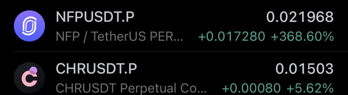 NihilusBTC's tweet photo. $NFP pumped
$CHR is next https://t.co/gdxbDGBG4V