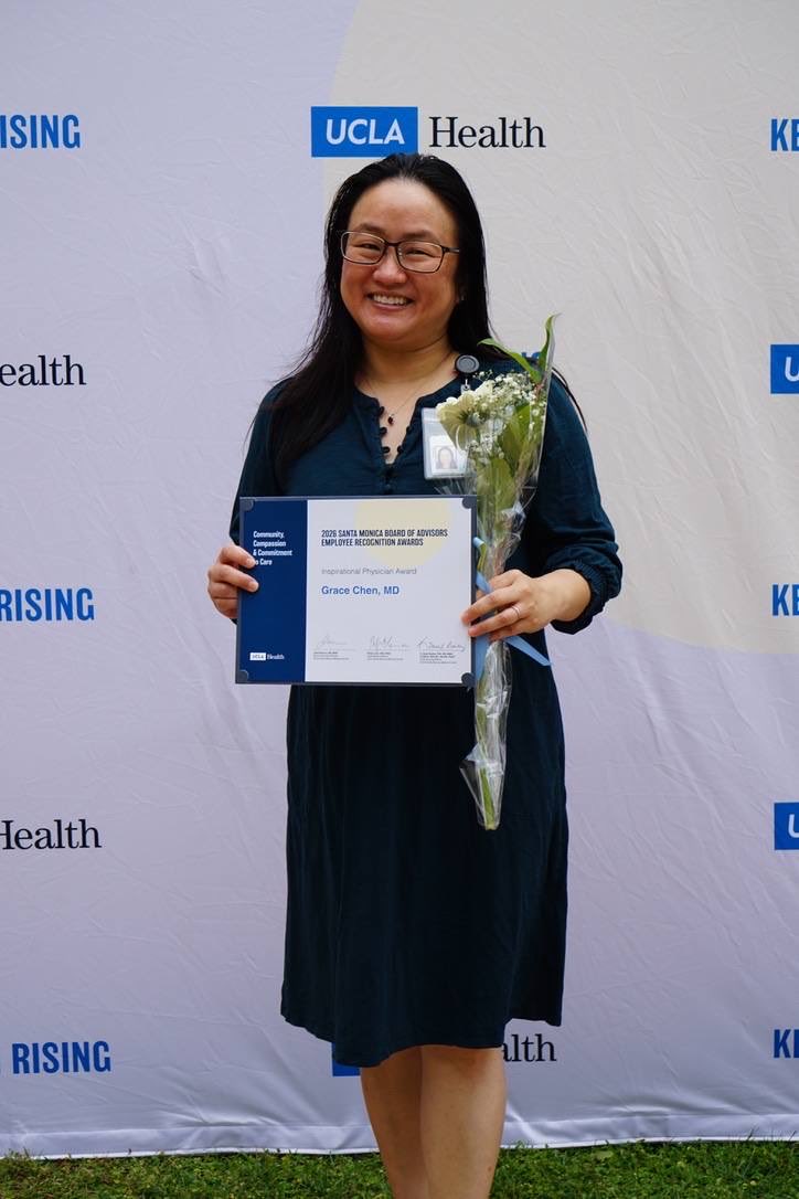 DOM_UCLA's tweet photo. Congratulations to Drs. Grace Chen, Nate VanderVeen, and Tony Kamel for being honored at the UCLA Santa Monica Board of Advisors Awards! Your dedication to patient care, mentorship and cross-disciplinary collaboration inspires us all.

Learn more here: https://t.co/xg3KVkChJo https://t.co/g9gOK28Hgt