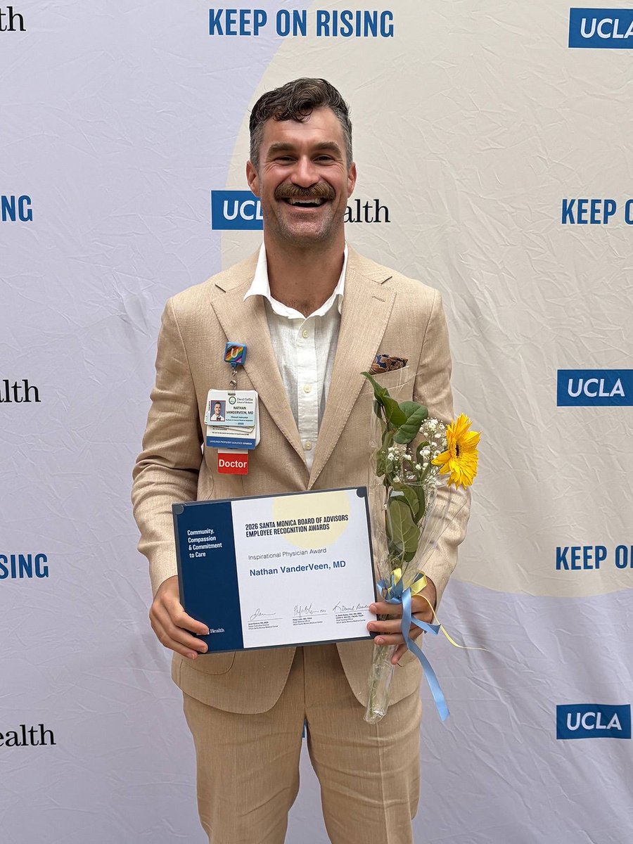 DOM_UCLA's tweet photo. Congratulations to Drs. Grace Chen, Nate VanderVeen, and Tony Kamel for being honored at the UCLA Santa Monica Board of Advisors Awards! Your dedication to patient care, mentorship and cross-disciplinary collaboration inspires us all.

Learn more here: https://t.co/xg3KVkChJo https://t.co/g9gOK28Hgt