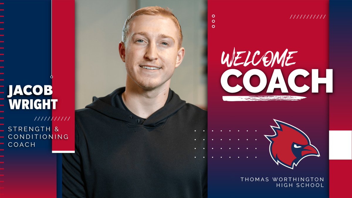 TWHSAthletics's tweet photo. TWHS Athletics is excited to announce the hiring of our new Strength &amp; Conditioning Coach, Jacob Wright. With his experience at the college level &amp; his previous stop at St. Ursula Academy, Jacob brings experience that will take our student-athletes to the next level. #GoCards https://t.co/B65TOIh7Xn