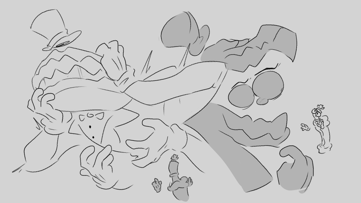 tinypwbble's tweet photo. Come getchur Monster/God Caine food! I like the post ep 9 idea that the loss of power means Caine loses control much easier or gets tired more easily

#TADC #TheAmazingDigitalCircus https://t.co/amKBPM2ly2