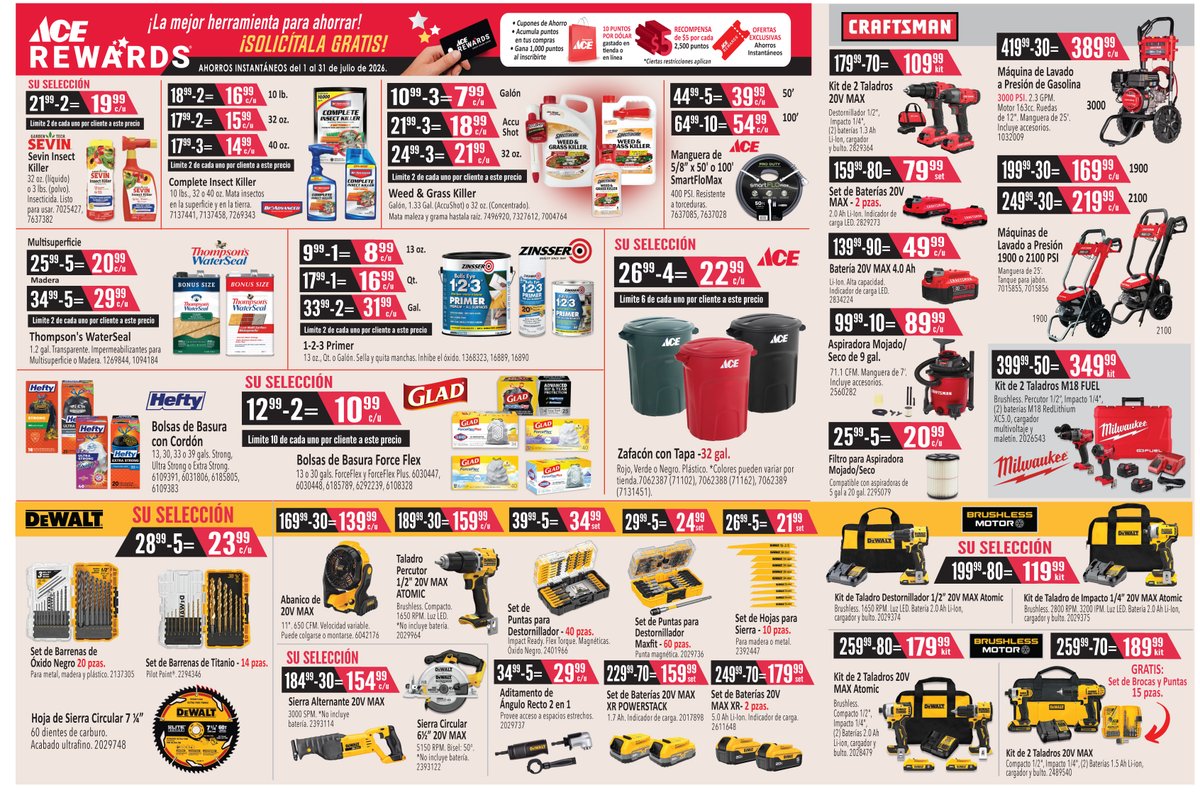 FerrAcePR's tweet photo. ¡Llegó el shopper de julio! 🔧🌴☀️
Del 1 al 31 de julio encontrarás ofertas especiales en una gran variedad de productos. Visítanos y aprovecha!
 #FerreteriasAcePuertoRico #NuevoShopper  #thepaintSpot #TemporadaDeHuracanes  #MejorasDelHogar https://t.co/gaAHJ2QXcZ