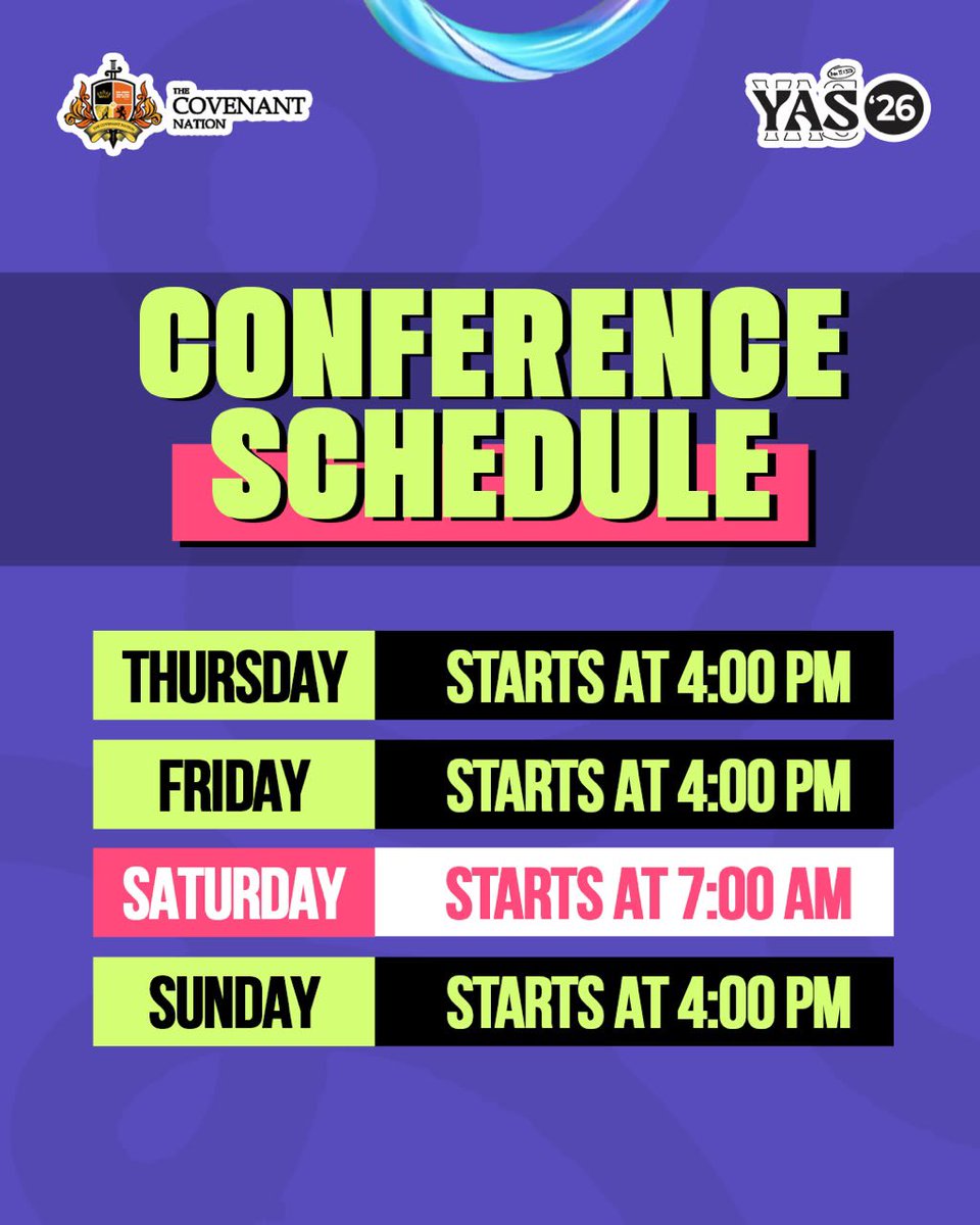 Mi_writes's tweet photo. Things you should know about YAS conference 
1. It's for you and you are invited 💃💃 you will have an amazing time, the word, the songs, the performances, the panel sessions, the beautiful community and youthful vibe
2. If you are in Lagos there is a close enough bus to get you https://t.co/Xy1Gyls00J