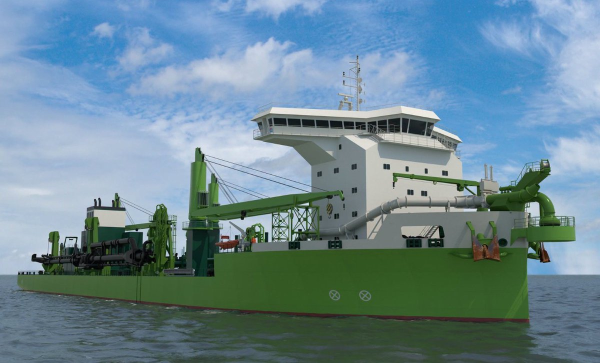 DredgingToday's tweet photo. BREAKING NEWS: #DEME orders new 22.000m³ trailing suction hopper #dredger
https://t.co/MfEJC5hkts https://t.co/3t5FgnelCX