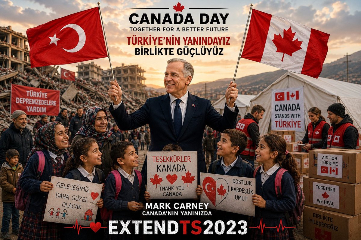 super_geki's tweet photo. Canada gave us hope when we needed it most. 🇨🇦❤️🇹🇷

This Canada Day, we respectfully ask Prime Minister Mark Carney to continue that spirit of compassion.

Please support #ExtendTS2023.

Together we are stronger.

#CanadaDay #Turkey #StrongerTogether #CanadaDay https://t.co/Q2l7npql74