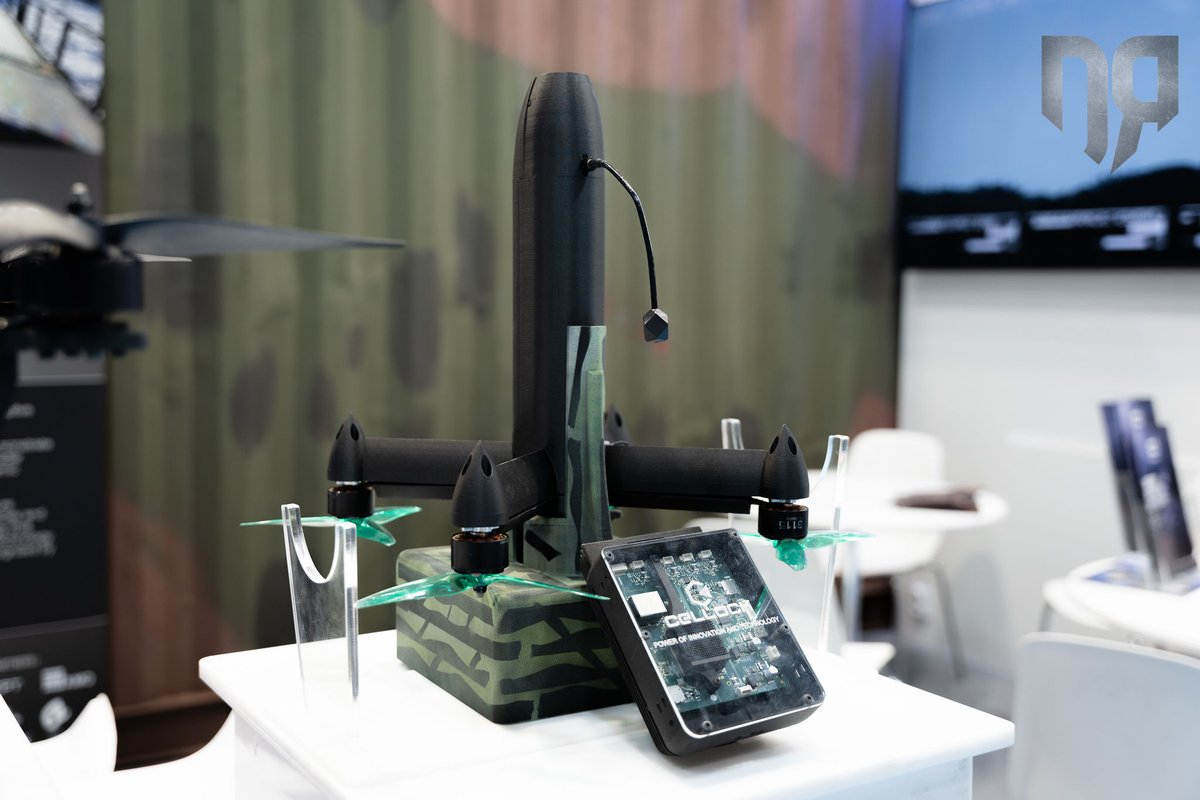 Def_Redefined's tweet photo. ⚔️🇨🇾 The #Archangel kinetic interceptor C-UAS by #cellock was showcased at #eurosatory2026 
➡️ The system's interception speed can reach 300 km/h
➡️ With a kinetic energy of approximately 6.9 kJ, it ensures cost-effective neutralization of uavs via a hit-to-kill mechanism
➡️ Can be assembled in the #morpheus mobile UAV manufacturing unit