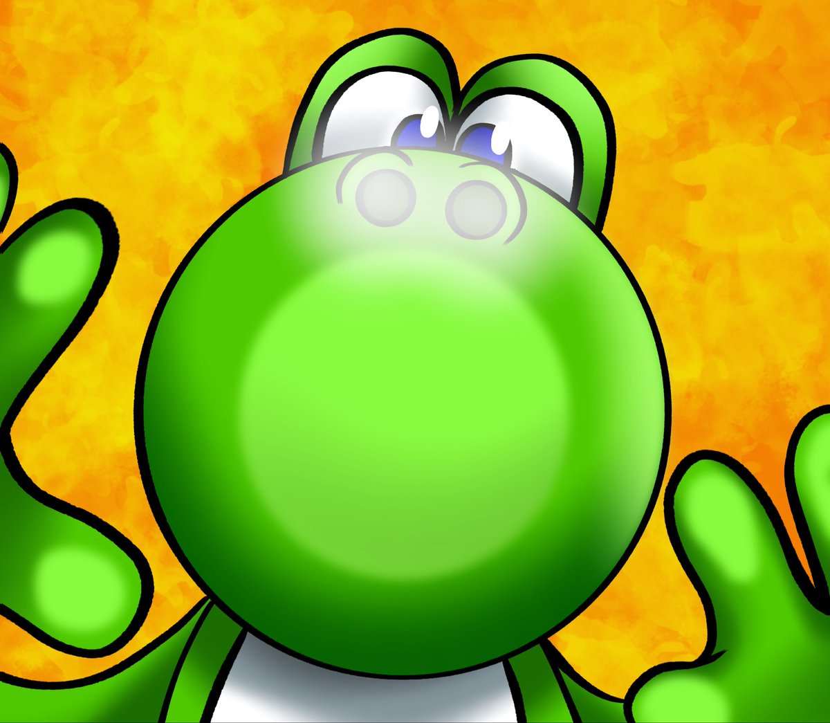 bemo28373's tweet photo. Yoshi making silly faces (idea brought by @MartnEncina) https://t.co/SkkU7qTg4D