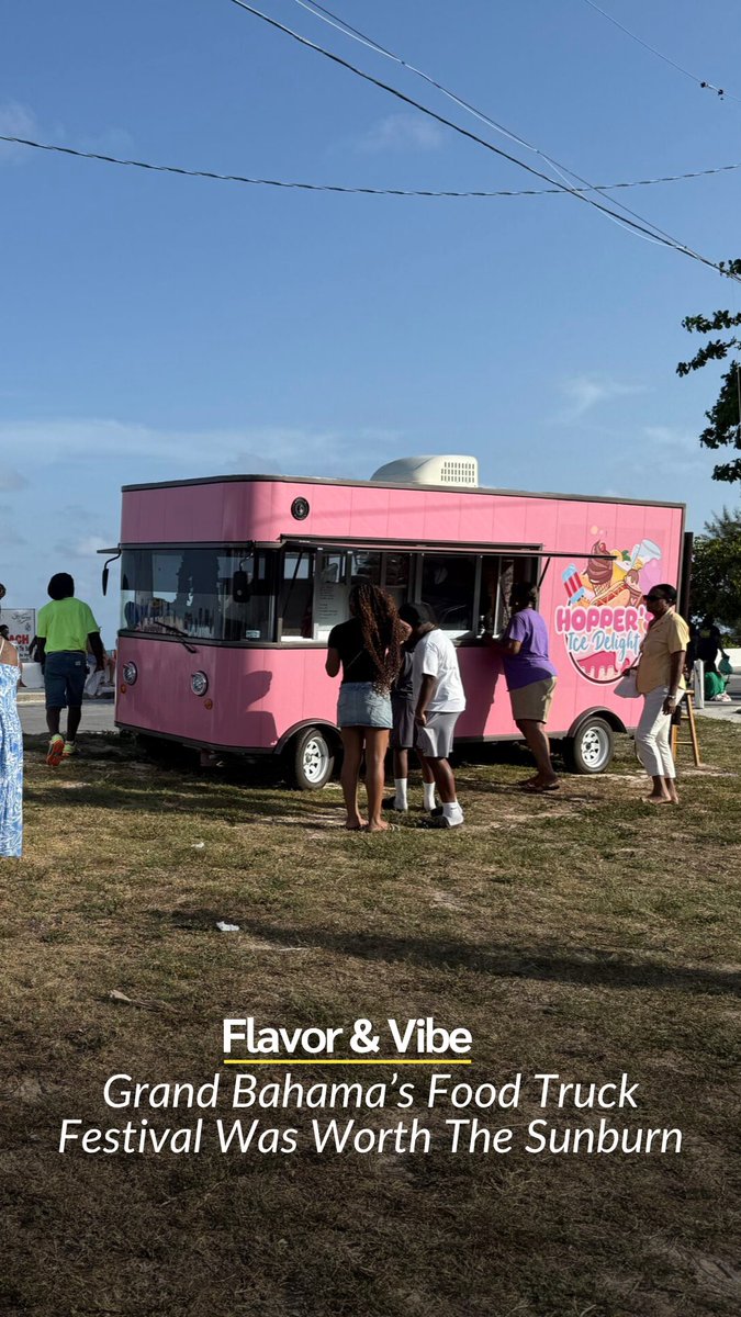 Wybebs's tweet photo. Good food, local vendors, and immaculate vibes. Grand Bahama’s Food Truck Festival did exactly what it was supposed to do. 🇧🇸🍧 
Check out our full recap feature in Wybe Magazine here: https://t.co/HFdkg1Y1MM https://t.co/bAZ9haVRXd