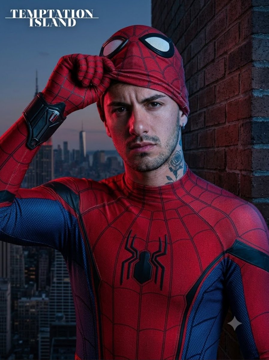 shottinomoon87's tweet photo. La canzone di Spiderman....💪🏻🤣. #TemptationIsland https://t.co/oILBNJA7Ro