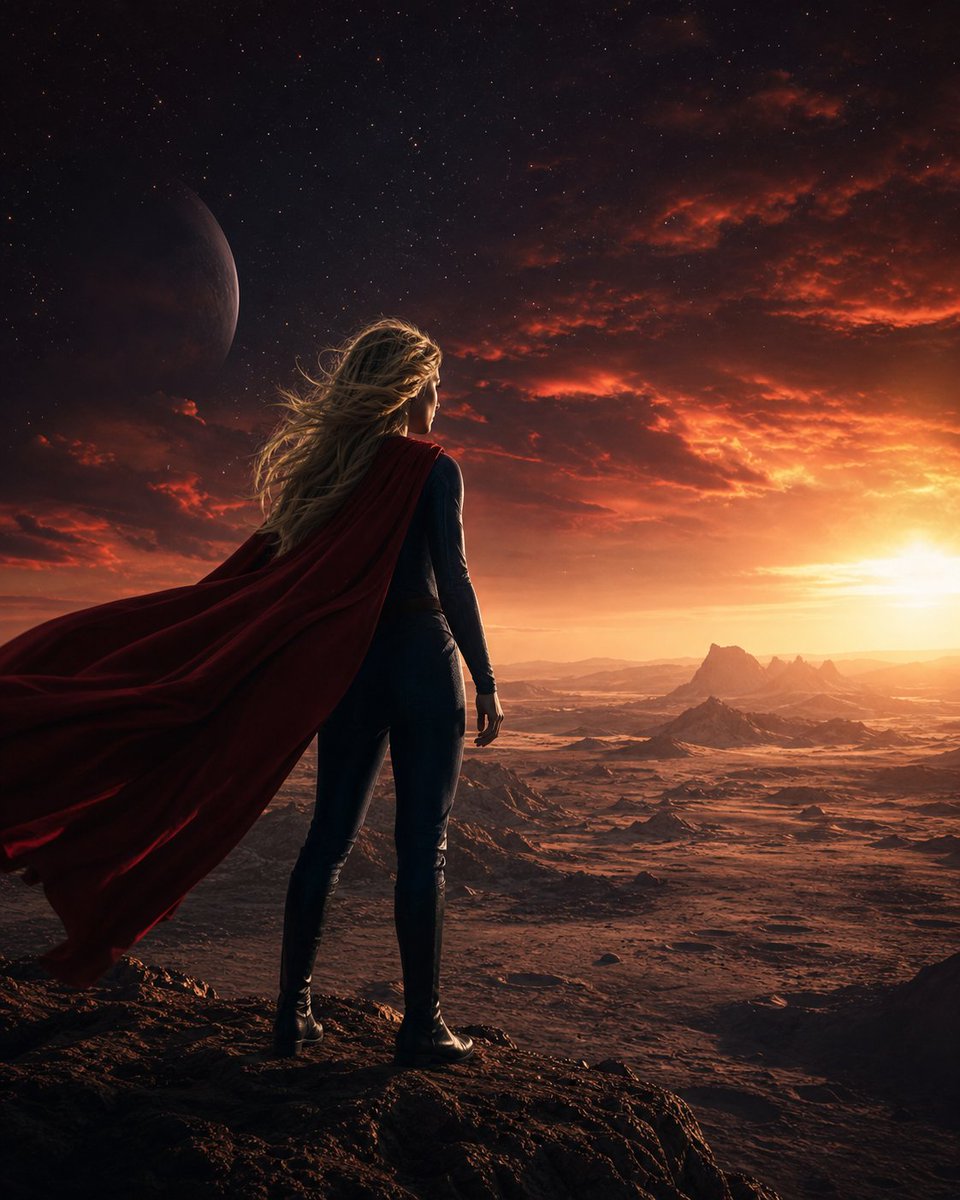 viborra's tweet photo. Supergirl funciona mejor cuando abraza su rareza espacial que cuando intenta parecer otra pieza más del engranaje superheroico. Visualmente tiene momentos potentes y una protagonista con carisma, aunque el guion no siempre está a su altura. Ambiciosa, irregular e interesante https://t.co/Mz2HgoG3xv