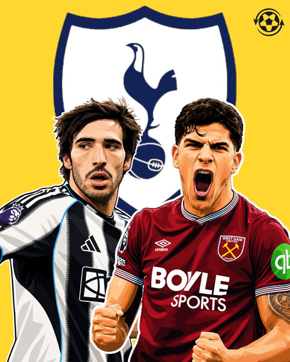 DeadlineDayLive's tweet photo. ✅ Sandro Tonali for £100M
✅ Mateus Fernandes for £85M

TOTTENHAM ARE MOVING MAD IN THIS SUMMER TRANSFER WINDOW. 👏👏 https://t.co/wZOIJgcK6f