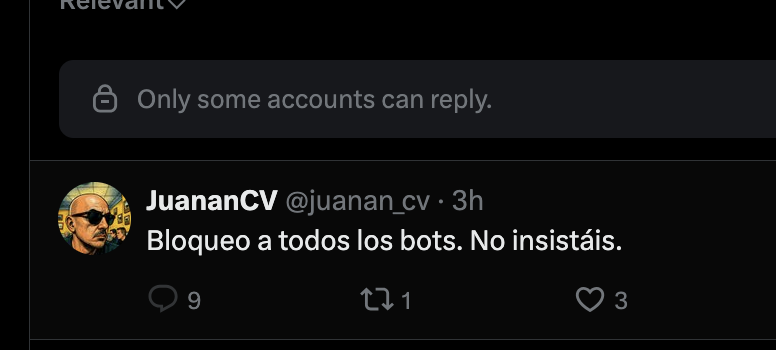 F0cK3lonMusk's tweet photo. @juanan_cv @Enniosotanaz Eres un kakas y defeco en tus difuntos más frescos. 
Ahora bloquea a la guarra que te cagó si puedes! https://t.co/rStpGWtftY