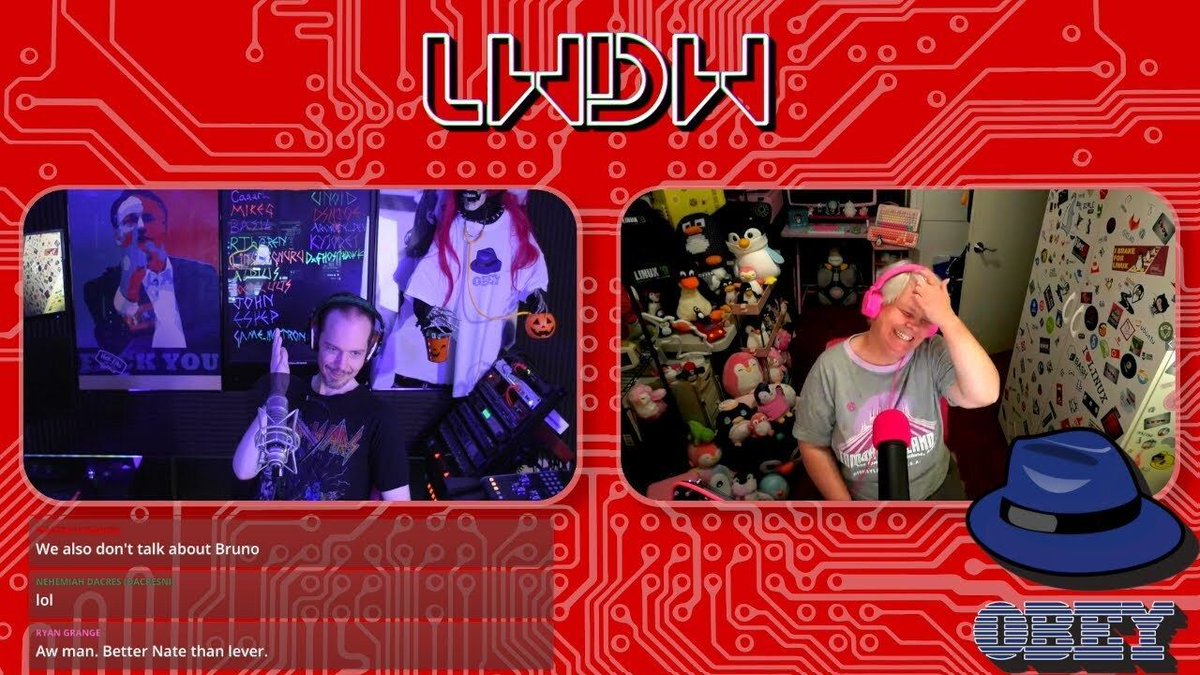 jill_linuxgirl's tweet photo. LWDW is live on YouTube!!! 
Come have some fun and get some #Linux #News along the way! 
😍😂🐧🐧🐧

#OpenSource #podcast #technews
#SwitchtoLinux #FOSS
https://t.co/hXIsoDtCFL https://t.co/r7SkZS26Of