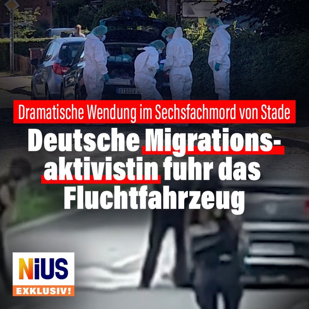 queru_lant's tweet photo. BREAKING: Die Frau, die mit dem türkischen Sechsfach-Mörder von Stade im Fluchtwagen sass, ist eine staatlich finanzierte Migrationsaktivistin. Sylvia S. (65) berät bei Familiennachzug & Co. und kassierte mit ihrer NGO fast 900’000 Euro aus dem „Demokratie leben!“-Topf.

Sie fuhr Fatih Khan G. zum Amoklauf und flüchtete anschliessend mit ihm.