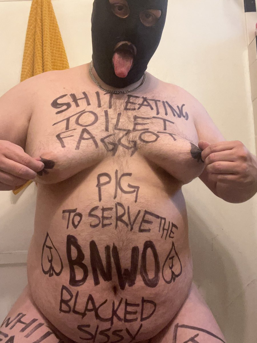 ScepticHank's tweet photo. Got a lot of new followers the last month so here is an introduction. This account is run and owned by a pathetic faggot toilet pig! A worthless loser and waste of a human being. I exist solely for the enjoyment of men and alphas. Please let me know how I can serve or worship you https://t.co/dXXFmhgCat