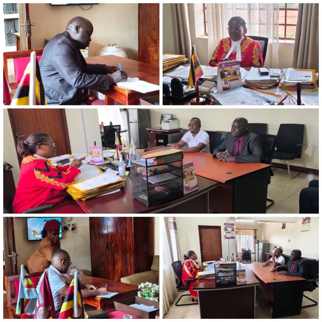 JudiciaryUG's tweet photo. The Alternative Dispute Resolution (ADR) Registry has concluded the first day of sensitisation activities at Kigumba Farm Prison and Masindi Main Prison ahead of a Plea Bargaining Camp scheduled for July 8 and 9, 2026.

The exercise is part of the Registry’s efforts to promote plea bargaining as an effective mechanism for expediting criminal case disposal, reducing prison congestion and enhancing access to justice.

The sensitisation team, led by HW Godfrey Kaweesa, Deputy Registrar at the ADR Registry, and HW Daniel Bwambale Busathiro, Senior Principal Magistrate at the ADR Registry, engaged inmates and prison authorities on the plea bargaining process and encouraged eligible inmates to enrol for the upcoming camp.

At Kigumba Farm Prison, the team was received by ASP Pius Kamanya, the Officer in Charge who welcomed the officials and facilitated the engagement with inmates.

The team later proceeded to Masindi Main Prison, where the Officer-in-Charge, SP Vivian Nabulya, highlighted the severe congestion facing the facility.

She shared that the prison currently houses 1,297 inmates despite having been designed to accommodate only 260. Of the current population, 407 are convicted prisoners, while 655 remand inmates have already been committed to the High Court and are awaiting trial. The remaining inmates comprise debtors and female prisoners.

SP Nabulya noted that the prison is operating at nearly five times its intended capacity, underscoring the urgent need for interventions that can accelerate the disposal of criminal cases and ease congestion.

Despite these challenges, inmate response to the upcoming plea bargaining camp has been overwhelmingly positive. By the close of the first day’s sensitisation, 102 inmates from the Hoima High Court Circuit, who are currently held at Masindi Main Prison, had enrolled for the exercise, alongside 53 inmates from the Masindi High Court Circuit.

During the interactive sessions, inmates actively engaged the sensitisation team, seeking clarification on various aspects of the plea bargaining process. Many appealed for additional time during the Camp to enable all interested inmates to have their case files processed, reflecting growing confidence in the programme.

The ADR team responded to the inmates’ concerns by explaining the legal framework, eligibility requirements and procedural steps involved in plea bargaining, while emphasizing that participation remains voluntary.

Following the sensitisation, a team led by HW Juliet Nakitende, Assistant Registrar of Masindi High Court at Masindi, remained at the prison to continue registering additional eligible inmates ahead of the Camp.

The sensitisation team also briefed the Resident Judge of the Masindi High Court, Lady Justice Mary Babirye, on the preparations for the exercise. They informed her that the plea bargaining camp will benefit inmates from seven districts served by the Hoima and Masindi High Court Circuits, namely Hoima, Kikuube, Buliisa, Kyankwanzi, Kiboga, Masindi and Kiryandongo.

Justice Mary Babirye welcomed the initiative, describing plea bargaining as an important justice delivery mechanism that promotes the expeditious resolution of criminal cases. She encouraged the ADR Registry to conduct such sensitisation activities more regularly and pledged her continued support for initiatives aimed at improving access to justice.

The Plea Bargaining Camp, scheduled for July 8 and 9, is expected to further advance the Judiciary’s efforts to reduce case backlog, decongest prisons and promote timely and efficient criminal justice through ADR mechanisms