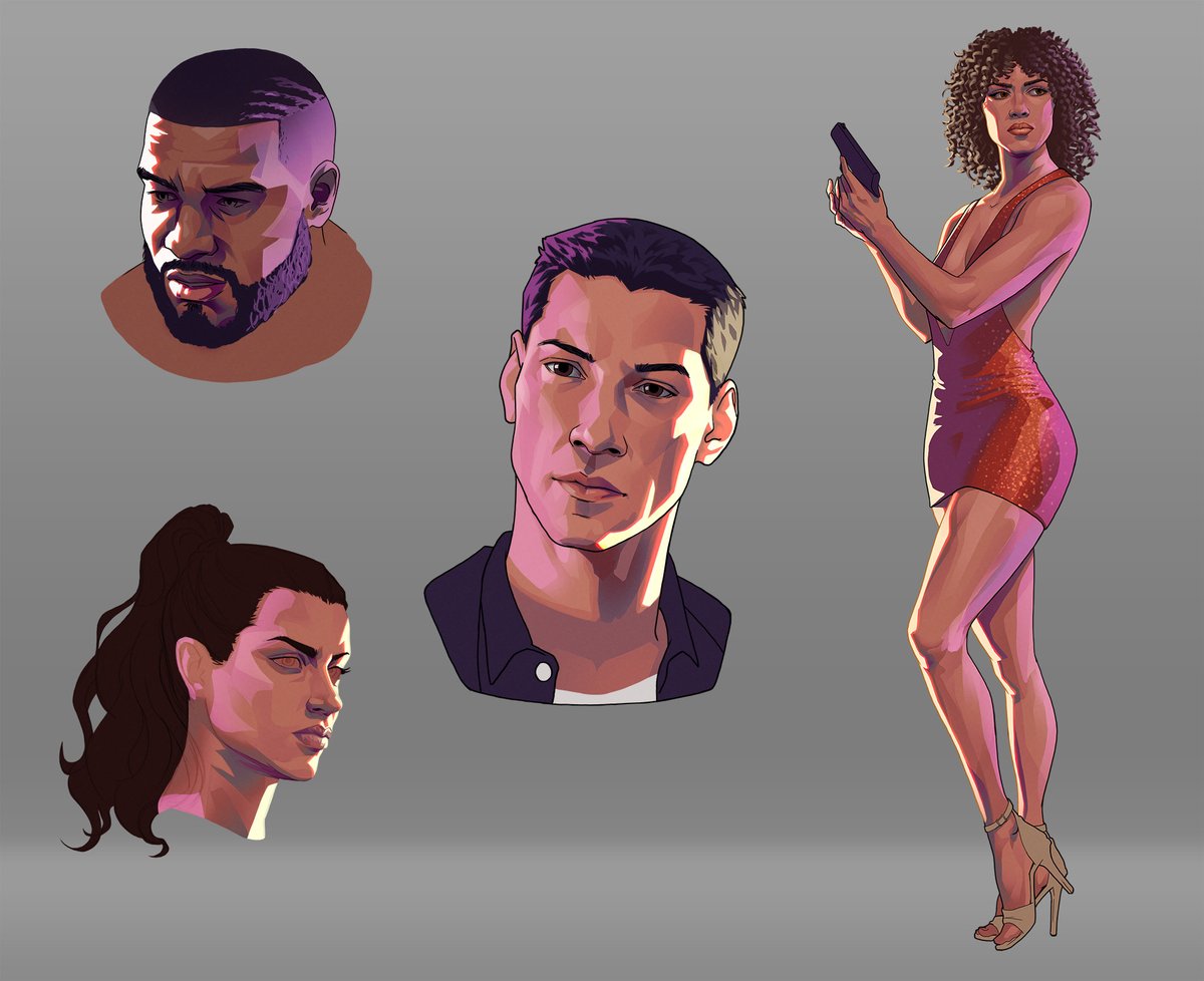 21dpsArt's tweet photo. GTA style studies https://t.co/HDuvwOUKGp