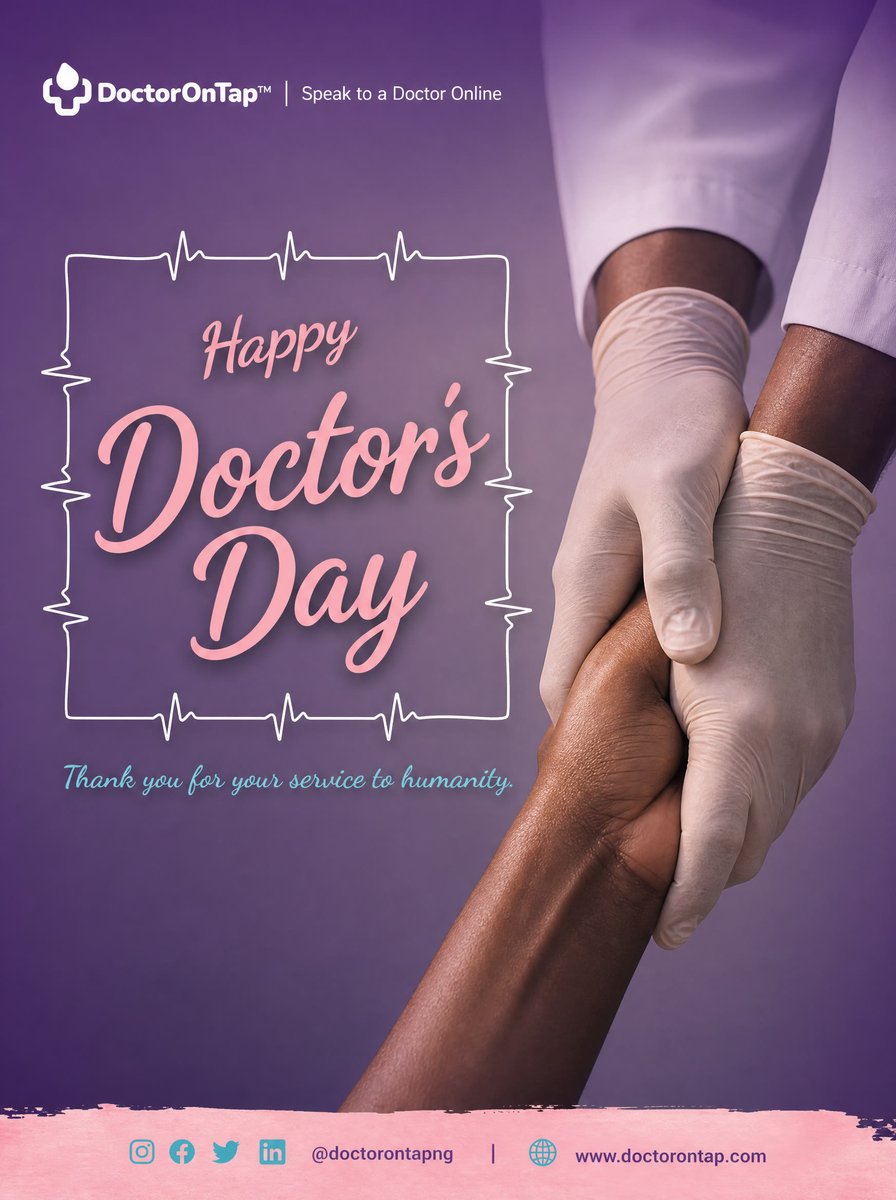 DoctorOnTap's tweet photo. Happy Doctor's Day.

Nigeria has 4 doctors per 10,000 people.

That number means every doctor on duty is already carrying more than they should.

DoctorOnTap exists so those doctors can reach more patients without leaving their desk, and so patients can reach a doctor without leaving their home.

To every physician who chose this work: we see what it costs. Thank you.

And

Happy Doctor's Day

https://t.co/7SMaljcPiD

#DoctorsDay #DoctorOnTap #TelemedicineNigeria #Onlinedoctor https://t.co/PlPdsBzaKI