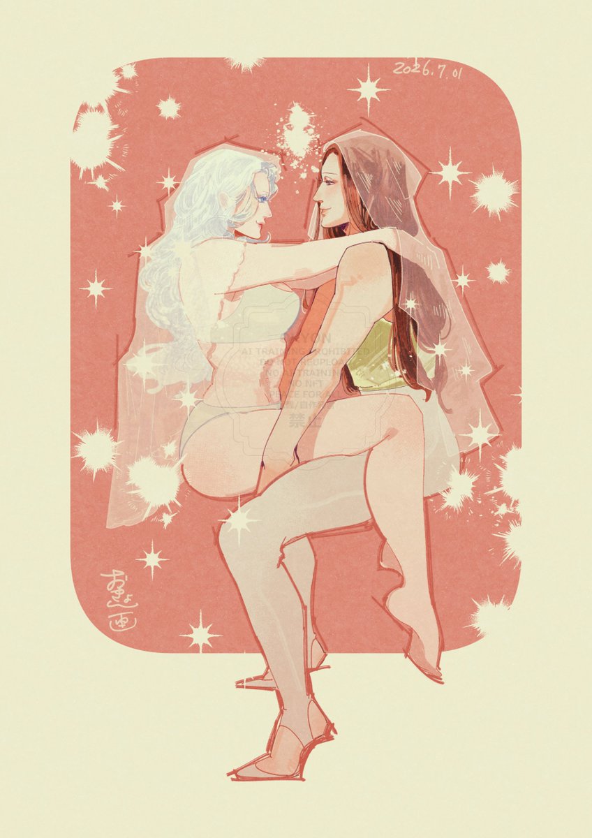OKNDARMA's tweet photo. #girlslove
#happypride 🌈
+June Bride https://t.co/BgSuCTwiMb