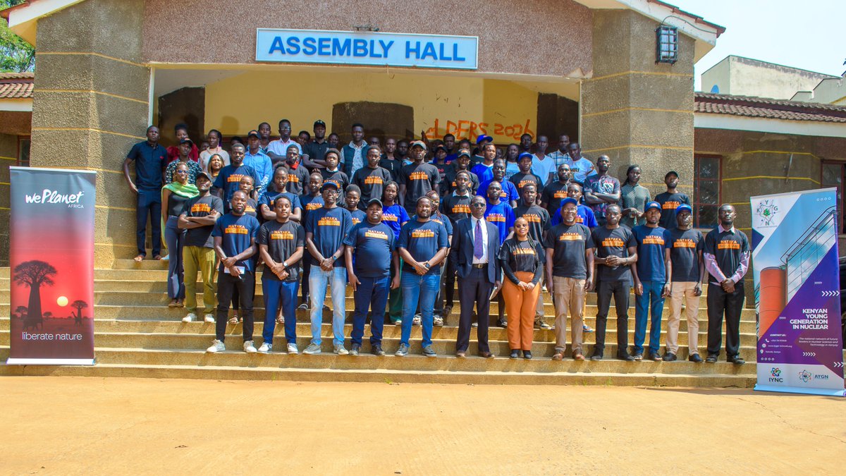 WePlanetAfrica's tweet photo. Today, WePlanet Africa hosted Kenya's Nuclear Energy Conversation at Jaramogi Oginga Odinga University of Science and Technology (JOOUST), bringing together students from JOOUST and Bondo TTI for an engaging discussion on Kenya's nuclear energy future.

We are grateful to the Deputy Vice Chancellor, Academic Affairs, Prof. Elijah Omwenga, for officially opening the event and emphasizing the importance of informed dialogue, research, and public participation as Kenya explores nuclear energy.

@WePlanetAfrica's Peter Gichuki , @kenyan_ygn's Linnet Nyamweya, @eaarp_official's Robert Kiptoo, @Jooustonline's Jack Abibo  and @KenyaNuclearSoc's founding president Dr. David Otwoma shared insights on nuclear technology, Safety, careers, environmental protection, and Kenya's journey toward clean, reliable energy.

The highlight of the day was the interactive Q&A session, where students asked questions about safety, radiation, why Siaya was selected as a proposed site, community involvement, and the opportunities nuclear energy presents for Kenya's future. The level of engagement reaffirmed the need for continued public conversations grounded in science and evidence.

The conversation doesn't end here. Tomorrow, we're taking it to the people.

Join us as our Nuclear Energy Roadshow travels across Ndori, Luanda Kotieno, Bark Owino, Nango, Bondo, and Usenge, engaging communities and sharing factual information about the role nuclear energy can play in powering Kenya's future.

If you see us on the road, stop by, ask questions, and be part of the conversation.

NATAKA NUCLEAR.  
#NatakaNuclear #CleanEnergy #SiayaRoadshow