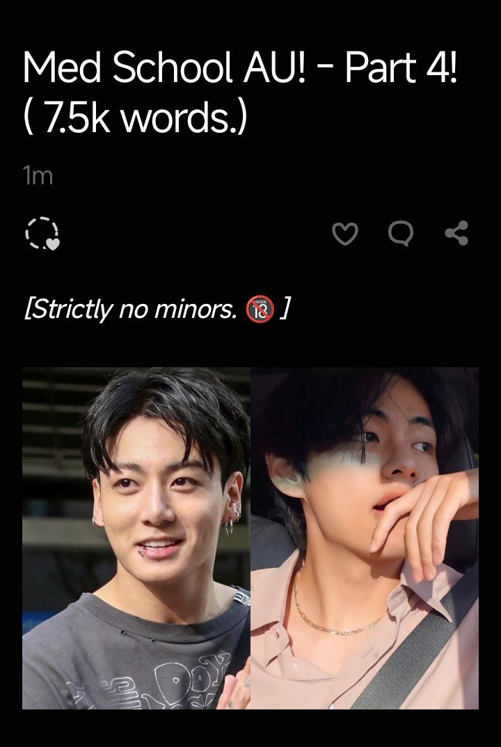 regalkvfics's tweet photo. Part 4 of the med school AU is now up to read on Patreon! It's free, you just need to be strictly 18+ and follow me there! 

Strictly NO MINORS allowed, not even if you're just one day away from turning 18. 🔞

🖇️
https://t.co/yK8b3XrXV9 https://t.co/AeQRln71zo