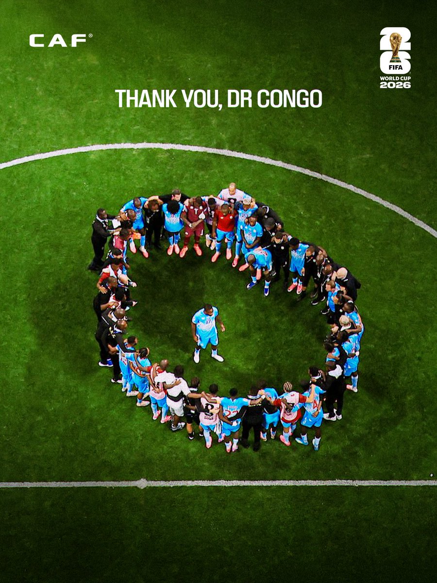 caf_online_FR's tweet photo. La tête haute.
Le cœur rempli de fierté.
Merci, RDC. 🇨🇩💙

#FIFAWorldCup https://t.co/QvCNq1M3oj