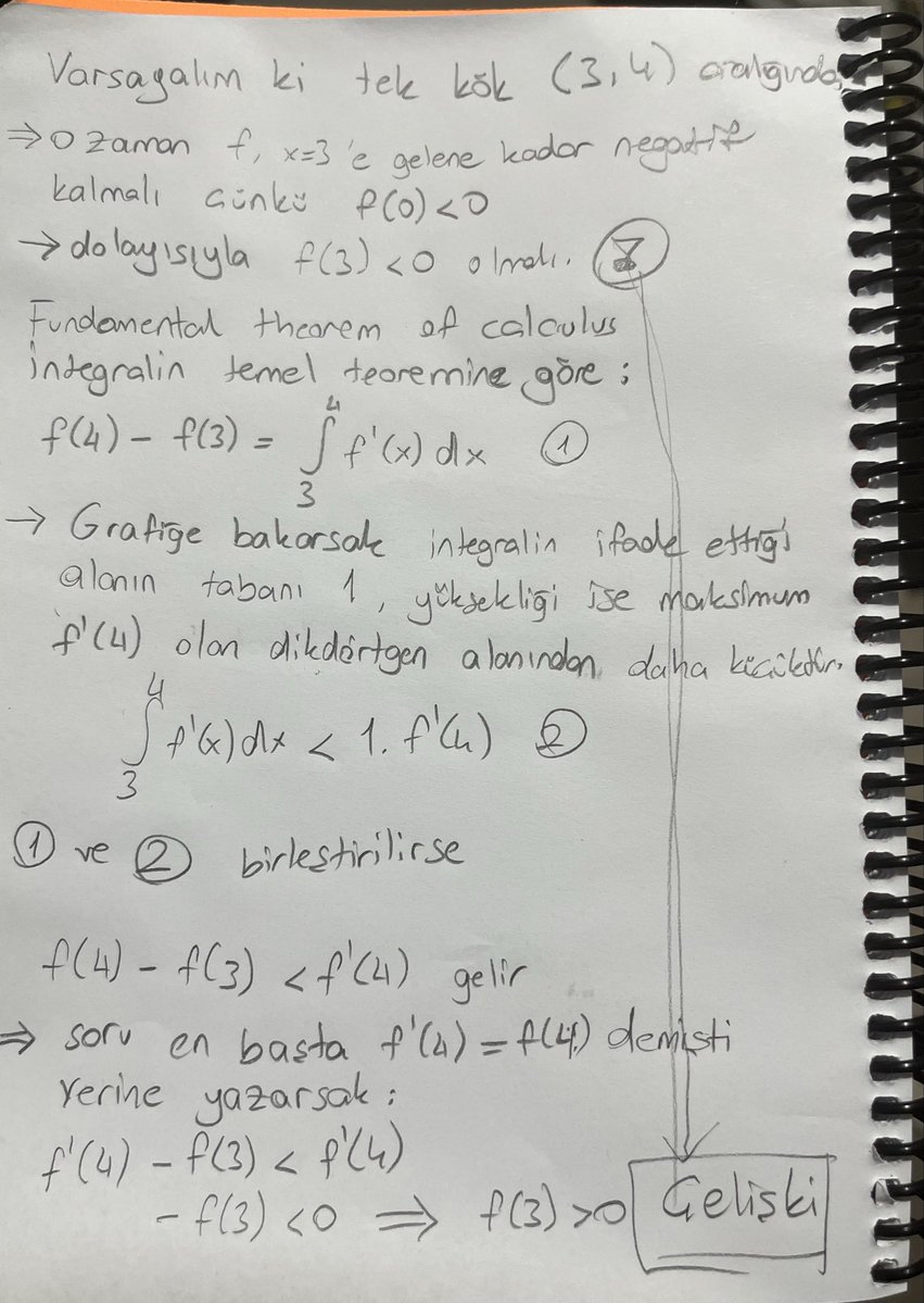 babaooo3993's tweet photo. @ilerimatematikk @delauoster @miraaaycbc @OSYMbaskanligi Bu çözümü ve soruyu yapay zekaya derin düşünme özelliğini açarak atarsan açıklar sana 👍 artan olmasına gerek yok https://t.co/3a8fFYx0qf