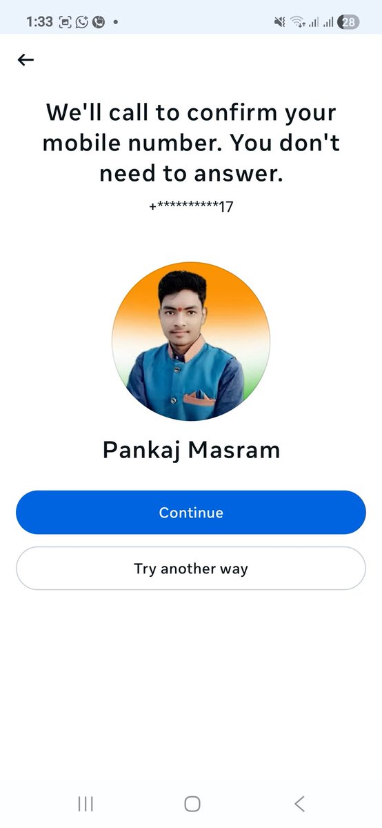 PankajMasRam16's tweet photo. @Meta @facebook

Hello, I’m locked out of my Facebook account due to 2FA. My device is lost, I don’t have backup codes, and ID/video verification is on hold. Please help me recover my account. Thank you.
@Meta @facebook @AIatMeta https://t.co/zRez5U58Lg