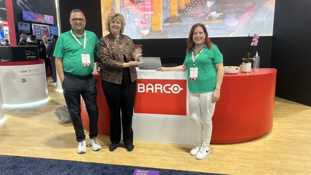 CTIAV's tweet photo. Good work starts with good people.

We're proud to recognize @Barco with a CTI Spotlight Award and grateful for the relationship we've built over the years.

Here's to many more.

#InfoComm2026 #Barco #ctirocks https://t.co/wXpEdMghbn