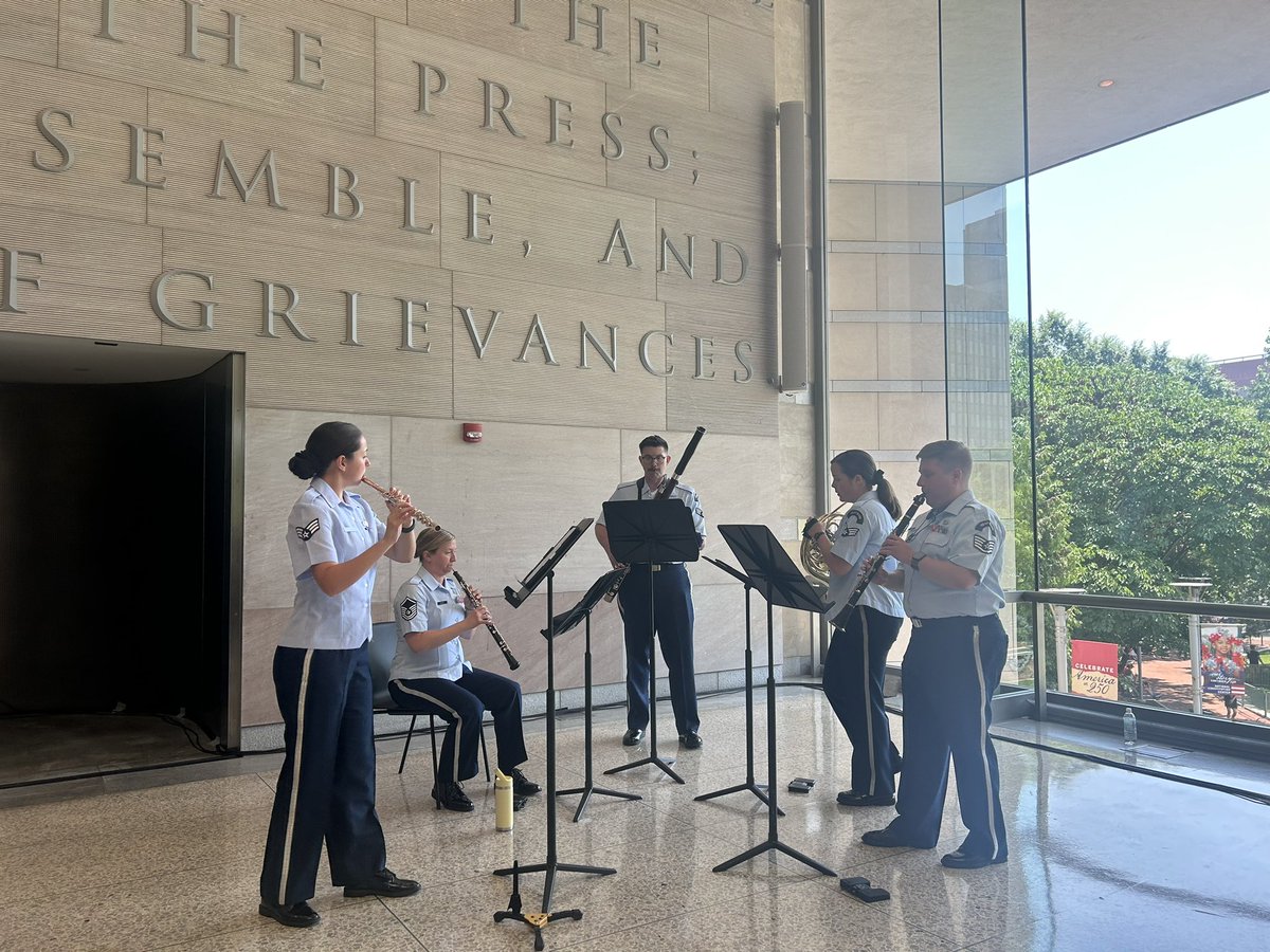July4thPhilly's tweet photo. Another amazing @Wawa Hoagie Day in the books! Thank you to everyone who spent their lunch hour with us today and we hope you enjoyed the U.S Air Force Heritage of America Band and @VoicesofService inside the @ConstitutionCtr.🇺🇸 https://t.co/bJKQLrXPk8