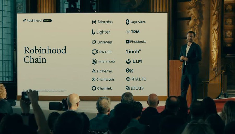 Crypto_Jargon's tweet photo. 💥 BREAKING: ROBINHOOD LAUNCHES ITS OWN L2 BLOCKCHAIN "ROBINHOOD CHAIN" ON ARBITRUM

Something quietly significant just happened to Arbitrum and most people are going to miss it.

Coinbase built Base on Optimism's OP Stack. Kraken built Ink on Optimism. And Robinhood just launched Robinhood Chain on Arbitrum. Three of the largest retail financial platforms in the world all chose to build their own L2s, and two of the three chose Arbitrum's technology stack specifically.

Think about what that actually means for Arbitrum's position.

Every user who buys a tokenized stock on Robinhood Chain is generating activity that settles through Arbitrum's infrastructure. Every yield product, every DeFi interaction, every bridging transaction that Robinhood's 24 million users touch flows through a chain that Arbitrum built the rails for. Robinhood did not just launch a blockchain. It handed Arbitrum a distribution network that most L2s would spend years and hundreds of millions of dollars trying to build organically.

And Robinhood is not alone. Cardium Games runs on Arbitrum. SpaceX's xAI compute deals are structured around infrastructure that plugs into the EVM ecosystem Arbitrum anchors. The OUSD consortium from Visa, Mastercard, and BlackRock is EVM compatible. Every major institution that is building onchain right now is building inside the Ethereum and Arbitrum gravitational field, not outside it.

This is the network effect that people kept saying Ethereum and its ecosystem would eventually develop, and it is developing right now, just through the L2 layer rather than L1 directly.

The thesis on Arbitrum was always that it would become the settlement layer for institutional onchain finance. Robinhood's mainnet launch today is the clearest confirmation of that thesis that has arrived yet.

Three years ago Arbitrum was a scaling solution for DeFi degens. Today it is the infrastructure that Robinhood uses to offer stocks to 120 countries and that Robinhood Chain's 24 million users will interact with every time they trade.

That is not a niche L2 anymore. That is financial infrastructure.