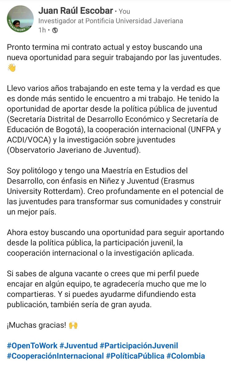 Rauldc's tweet photo. Pronto termina mi contrato actual https://t.co/DuxyNWCiZ8 https://t.co/zj6jb66aTL