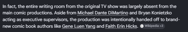 thechrisfigaro's tweet photo. @ArthurCaliber @B4chlava Which is why those comics are only canon to LOK series and not ATLA. And the retcons are evidence of that. You can't justify this. https://t.co/XyUbtueLZR