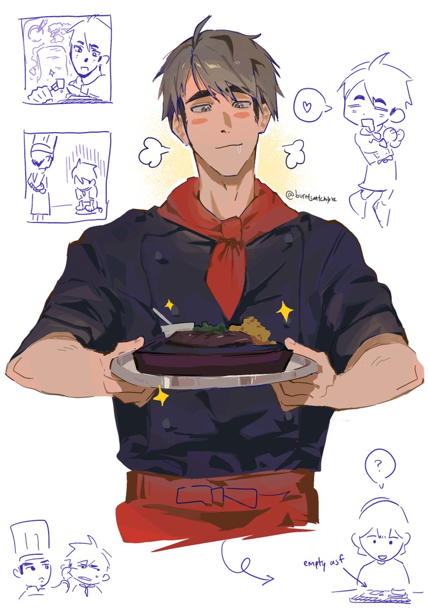 burntsaltchip12's tweet photo. #haikyuu waiter waiter https://t.co/qzBy8oxoIy