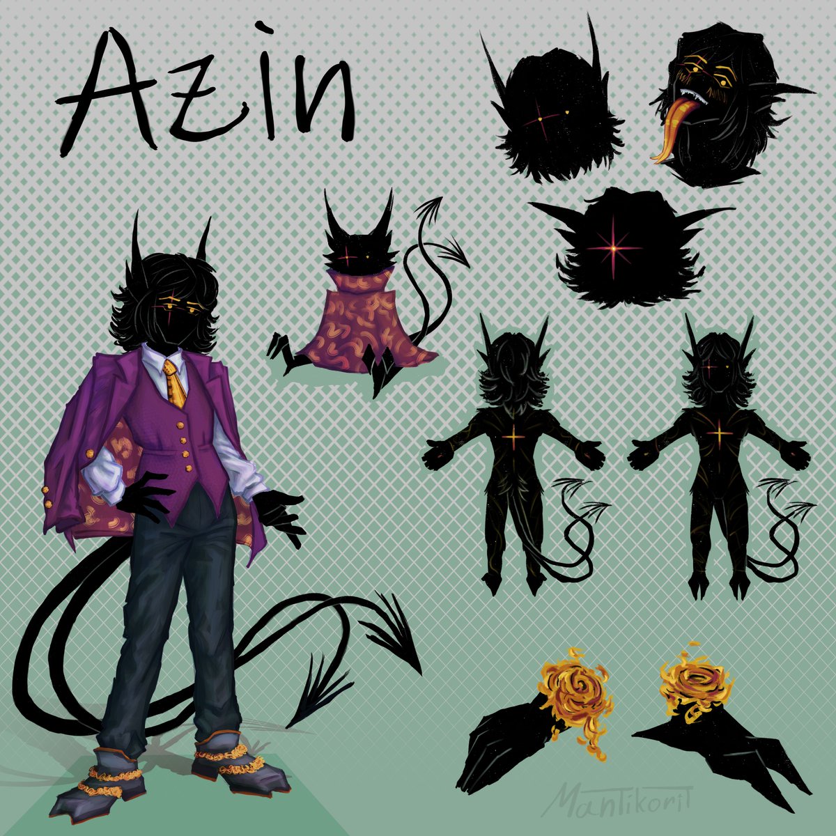 Mantikorit's tweet photo. updating the reference (2026 vs 2025) 
 [ #OC #artfight #artfight2026 #digital #art #drawing ] https://t.co/MAROCtQALk