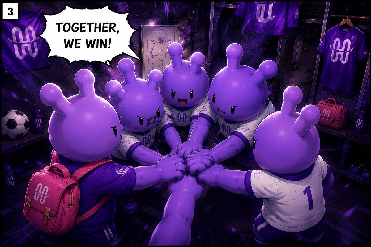 akoredetwt's tweet photo. Alright, hear me out..
What if Hashoo stepped onto the biggest football stage?
I imagined the entire journey from the locker room to the final trophy in a 12 panel comic.
Hope you enjoy it @HSKChain #HashKeyWorldCup https://t.co/O4TXbqyifX