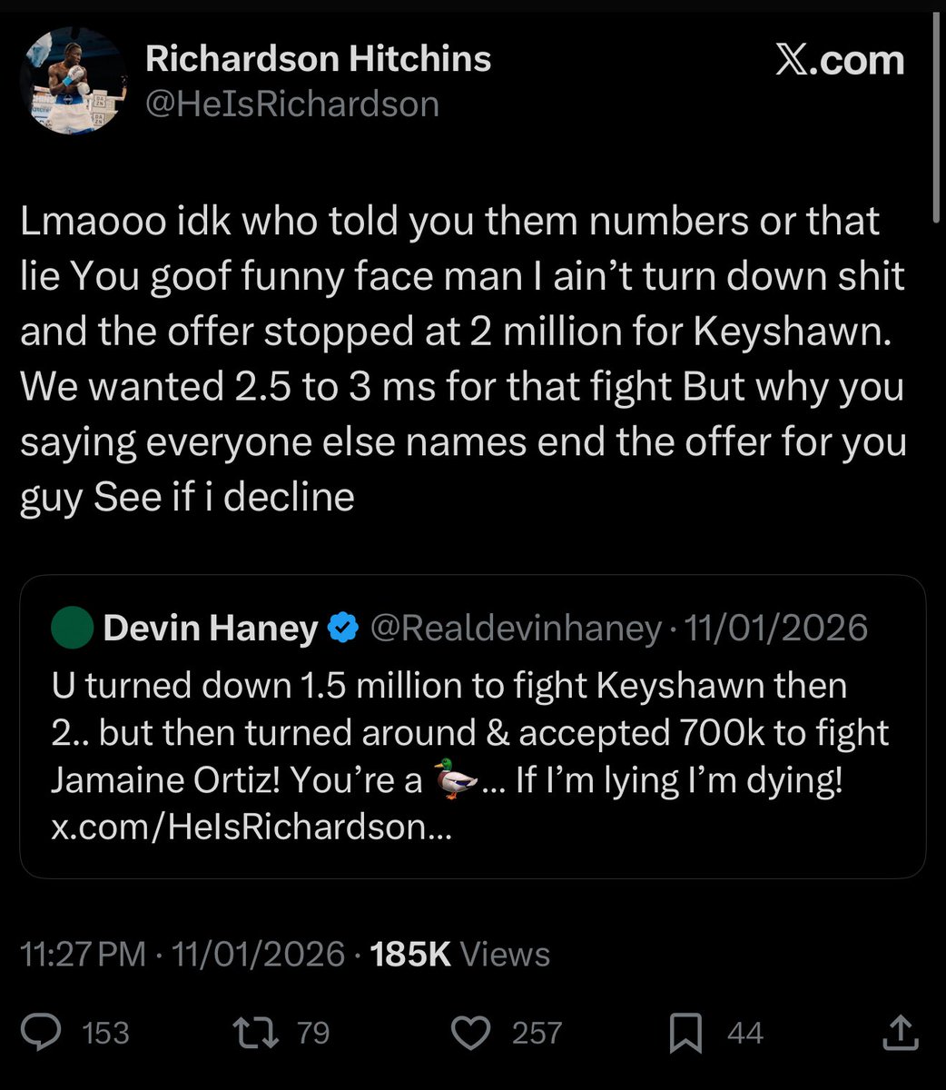 LongLiveJtm's tweet photo. @whatley147154 @veeeedeeee @Realdevinhaney @HeIsRichardson Sure bro it was Keyshawn that priced himself out 😂😂😂 https://t.co/SNgaYGTGyE