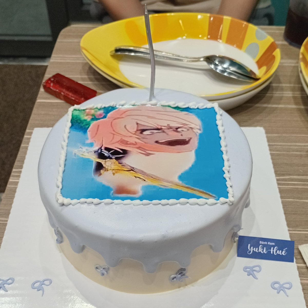 phaipoet's tweet photo. One of the best things in 2026:
- No.1:  My bf got a Khaslana isolation birthday cake for me

May the Dawn stay by my side for an upcoming exam in 7 hours 17 minutes. Amen https://t.co/OcXK4Ly0n4