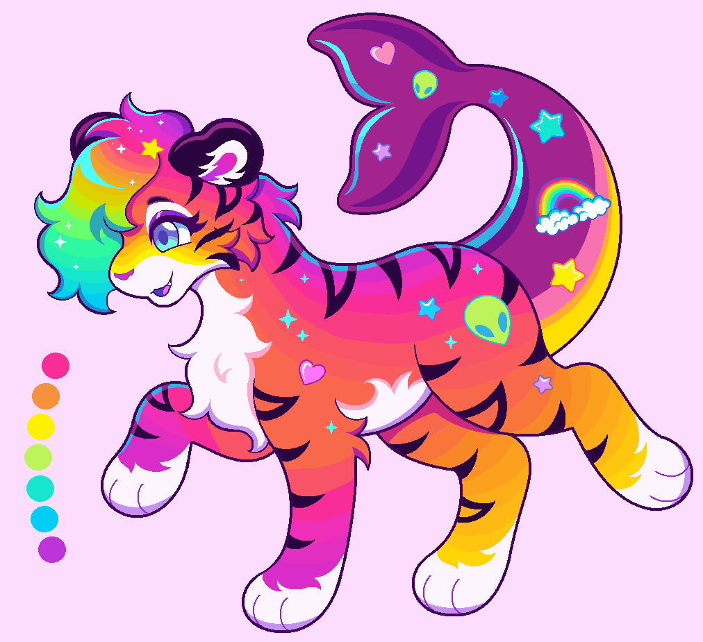 eelliedesigns's tweet photo. Nostalgic Rainbow Tiger🌈✨ https://t.co/46wnlxzH9y