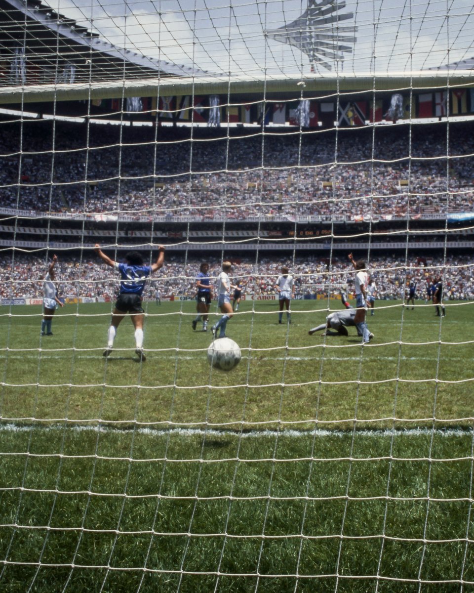 brfootball's tweet photo. The last time England played at Estadio Azteca was the 1986 World Cup quarterfinals...

Where they conceded two of the tournament's most iconic goals of all time to Diego Maradona 🔙 https://t.co/C4JZ1I8qqM