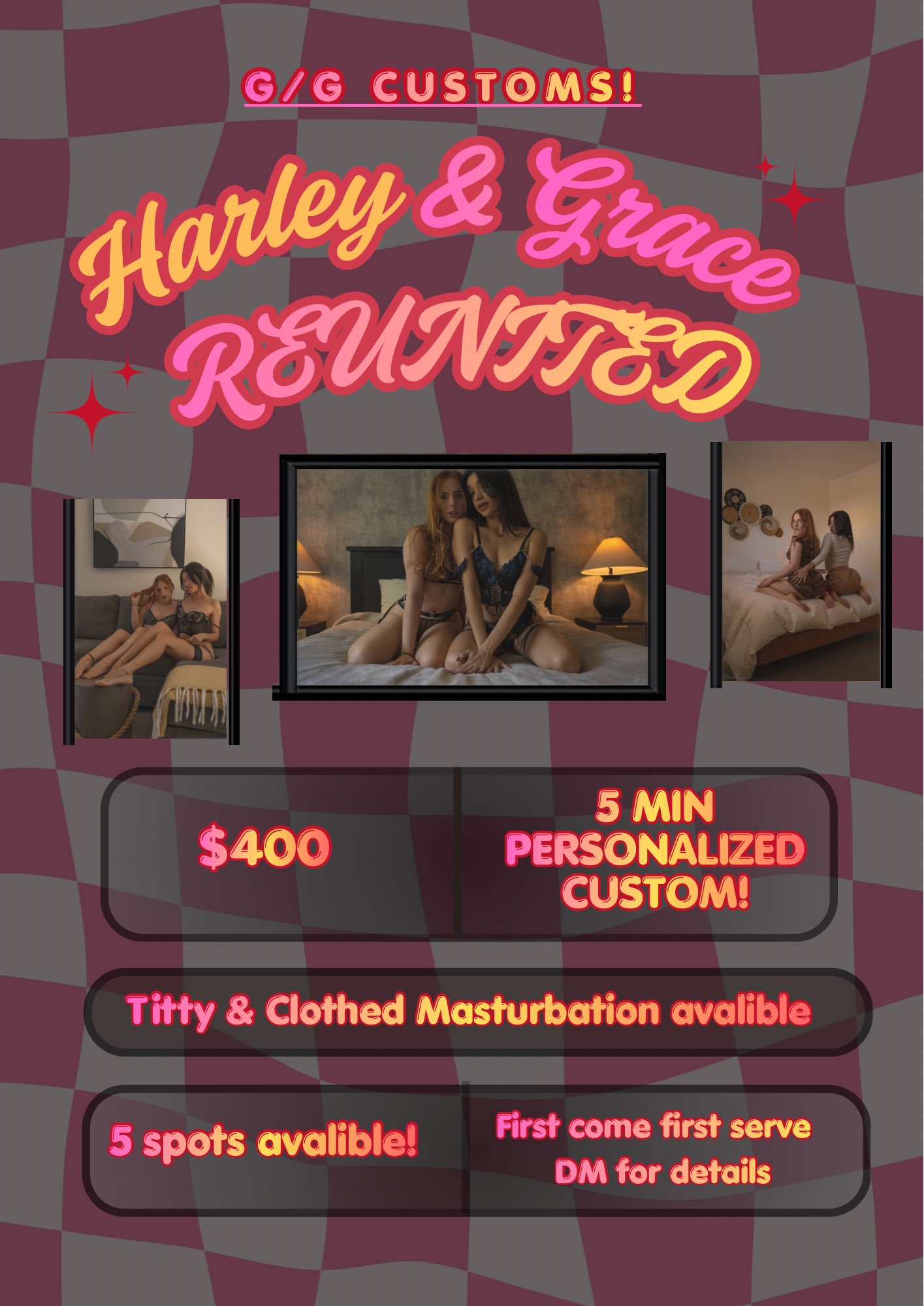 Reunited at last!💕🍒 This is your chance to get a custom from us!😈💦 @harleymelts https://t.co/EmGlT0CyB1