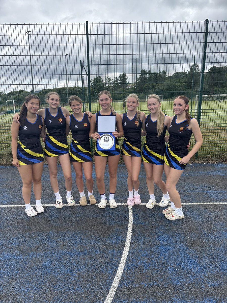 BrynCelynnogPE's tweet photo. A very successful day for our netball teams at the Graham Lewis Tournament today. 

Y10 girls won the cup &amp; Y9 girls won the plate. Double champions 🏆👏

Well done girls. Excellent composure and patience to come out on top in two very close finals. https://t.co/Fvs3fBC90l