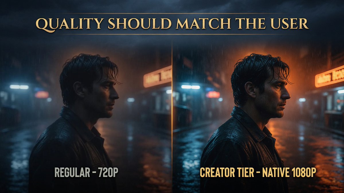 Velvet_Nites's tweet photo. @elonmusk @xai

Proposal: A dedicated Creator tier for Grok Imagine (similar to Heavy, ~$250/mo).
Only this tier gets:
- Native 1080p video
- Much less censorship (ID verified + hard bans for fake/minor content) 
Regular users stay at 720p-more than enough for Insta, WhatsApp etc https://t.co/9bVCVHIGZ6