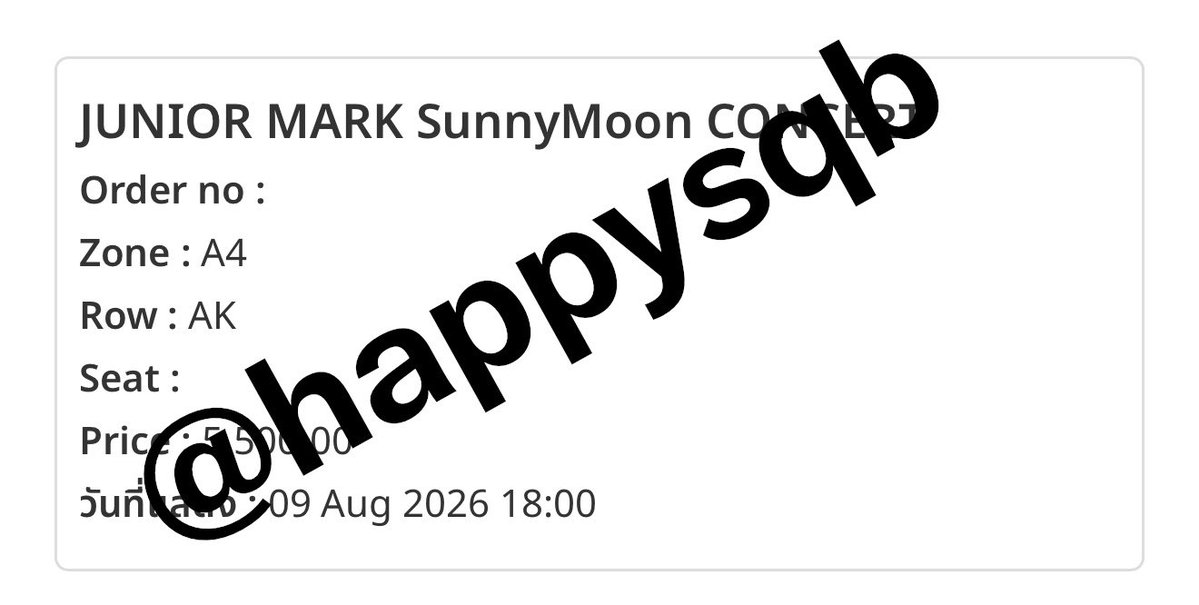 happysqb's tweet photo. ปล่อยบัตร วันอาทิตย์ที่ 9 โซน A4 AK 5,500 บาท ปล่อย original price 
นัดรับ ลาดพร้าว/นัดรับหน้างาน

#JuniorMarkConcert #ตลาดนัดจูเนียร์มาร์ค
#JuniorMark #Biteclive https://t.co/J4SfQrEPCr