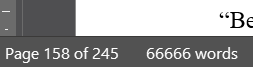 ChaosOnPaper's tweet photo. Finished my day of writing, then I noticed my wordcount. Maybe I should add a few more words before I finish for the day, just in case? Or maybe not. It is a horror novel. Might bode well for tomorrow.
#writingCommunity #amWritingHorror https://t.co/lLDZ6hXpCU