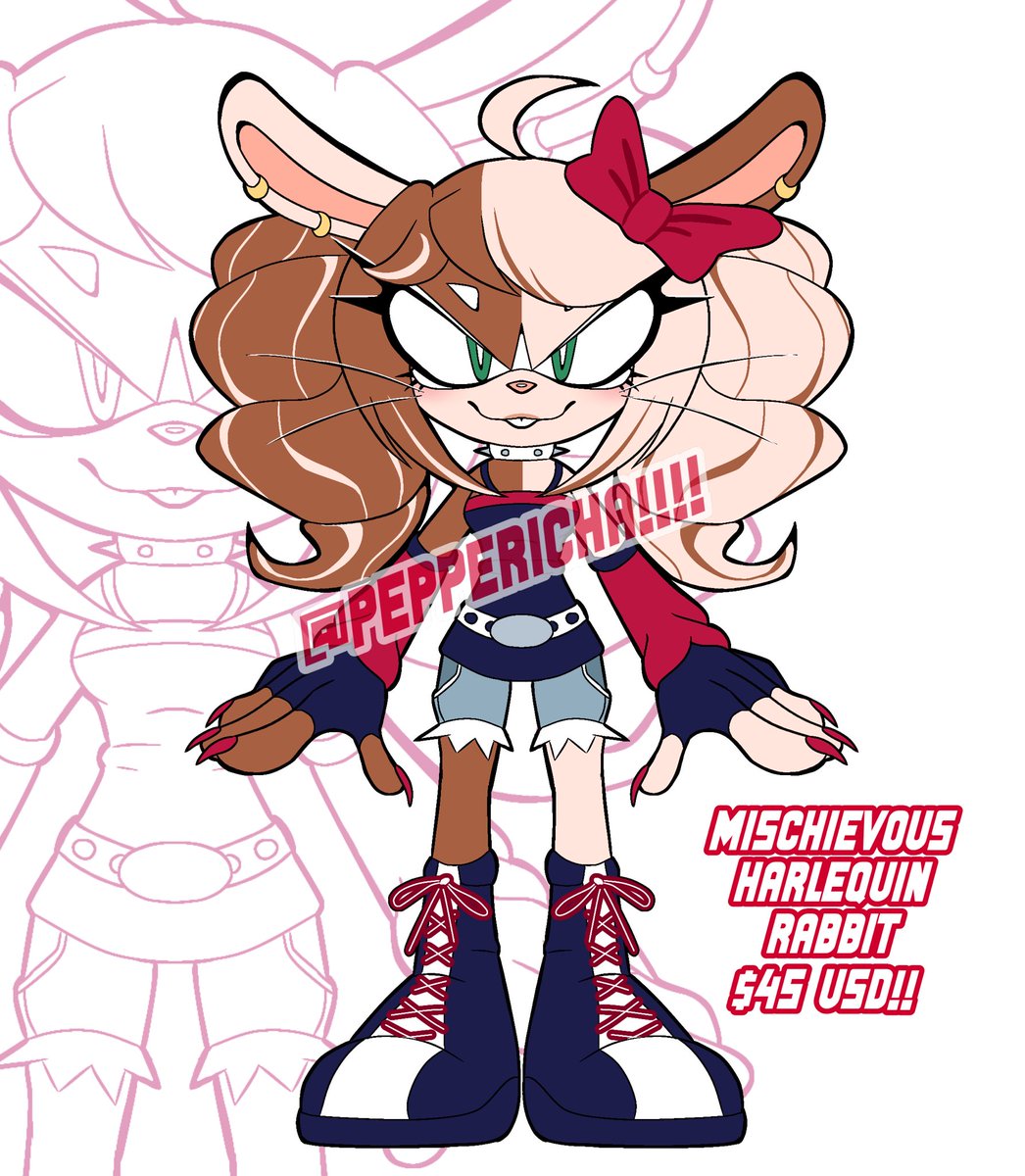 Pepperoncini_23's tweet photo. Haven’t done an adoptable in a min so… :3 

She’s going for 4️⃣5️⃣ USD!! 
If anyone is interested my DMs are open! 
(P*ypal + C*shapp Only!) 

#sonicadoptable https://t.co/YKmmLzBshT
