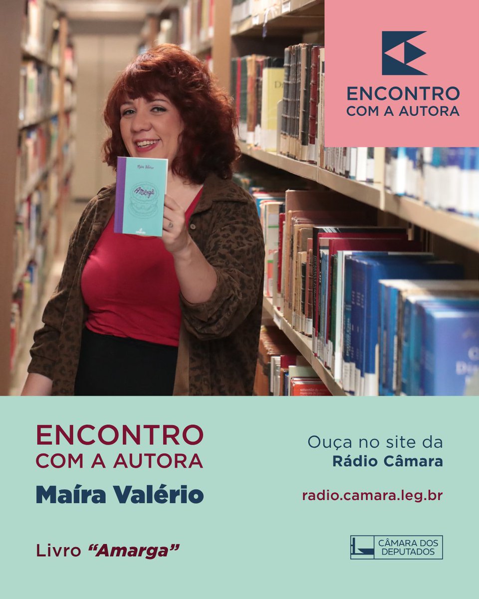RadioCamara's tweet photo. Encontro com o Autor da Rádio Câmara traz, nesta edição, a escritora e jornalista Maíra Valério, autora de Amarga. Uma conversa sobre o livro, poesia, processo criativo e as inquietações que atravessam sua obra.
🎧Ouça: https://t.co/19F6udBaEa https://t.co/ngwsUaG3bt
