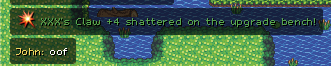 Lootborne_game's tweet photo. Oops, looks like someone broke their weapon trying to upgrade it. https://t.co/FstUnzKSlY